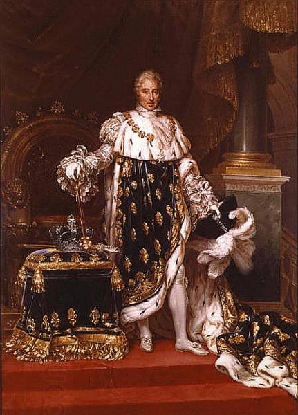 unknow artist Portrait of the King Charles X of France in his coronation robes oil painting picture